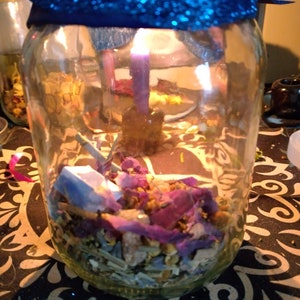 Community Mercury Retrograde Protection Spell Jar, Ease the chaotic energy of this cycle and help keep open the paths of communication. image 7