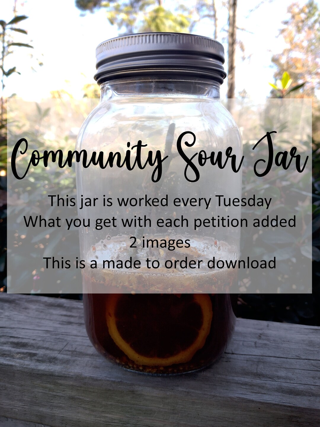 Community Sour Jar, Revenge and Karma Spell Jar, Return Negative Energy