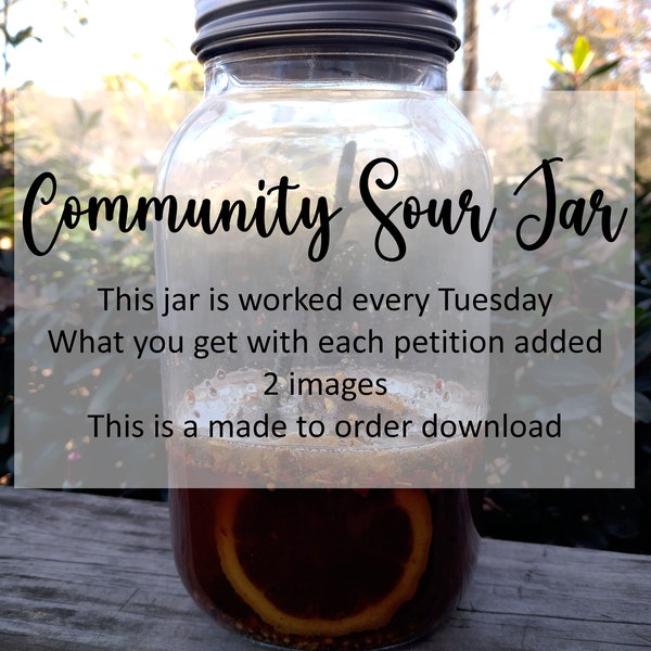 Community Sour Jar, Revenge and Karma Spell Jar, Return negative energy back, Hex Spell Jar, Worked Every Tuesday