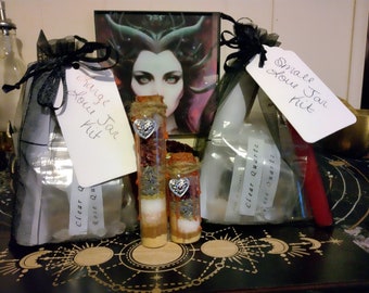 Simple Love Spell Jar Kit, Great for Beginner Witch, Simple and Complete, Step by Step, everything included, Large or small bottle choice