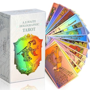 Holographische Regenbogen-Tarotkarten