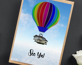 Tarjeta de mudanza imprimible, tarjeta para alguien que se muda, tarjetas de despedida para amigos, tarjetas de mudanza divertidas, tarjetas de mudanza para amigos