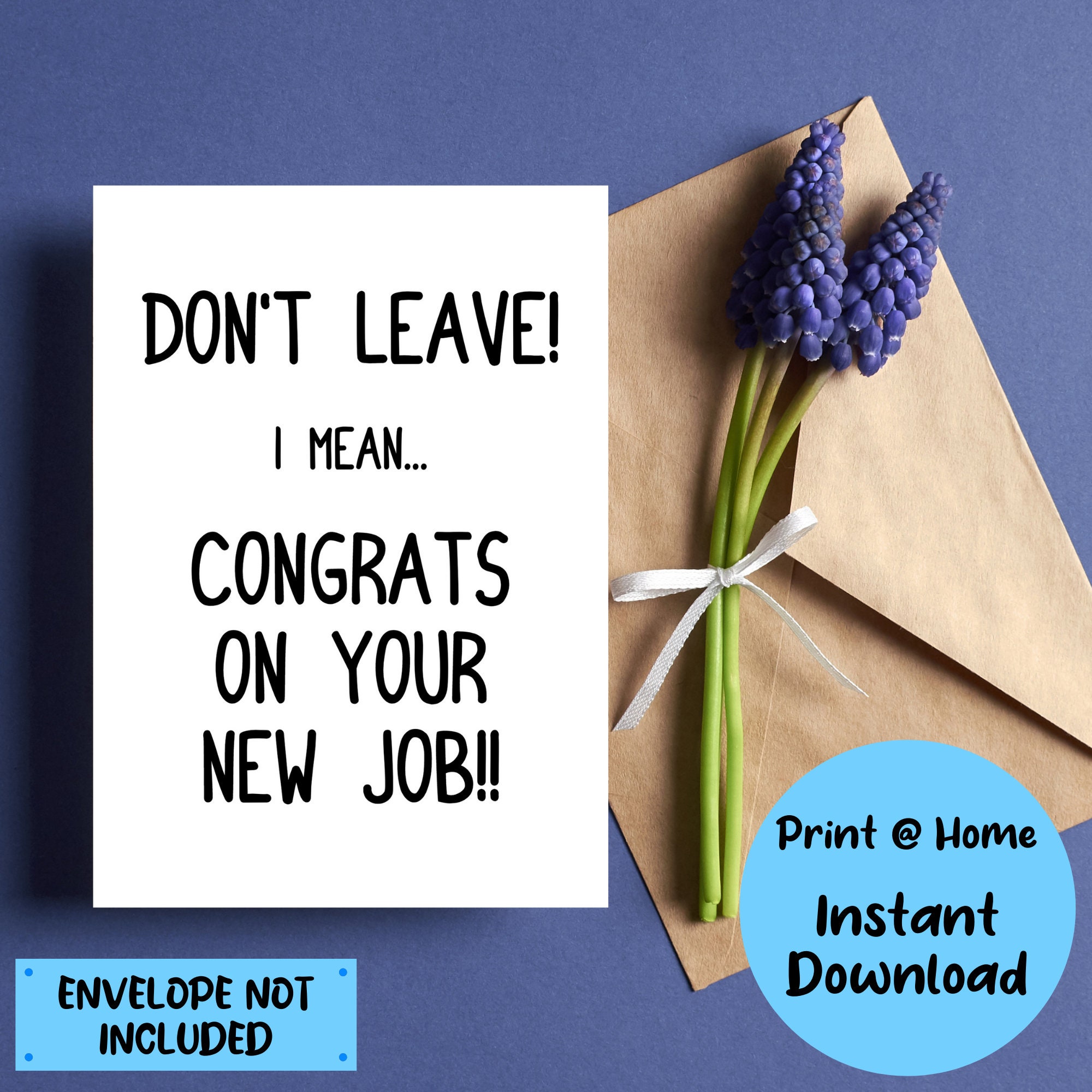 Printable New Job Card, I Will Miss You Printable Card, Leaving Work ...