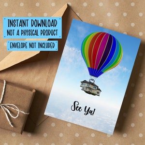 Carte de déménagement imprimable, carte pour quelqu'un qui déménage, cartes de déménagement pour amis déménagement amusantes, cartes de déménagement pour amis