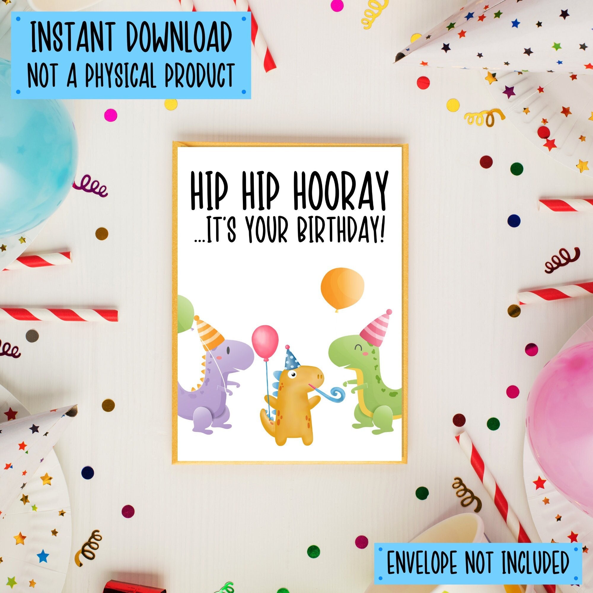 Dinosaur Birthday Card Printable - Dinosaur Card Printable ...