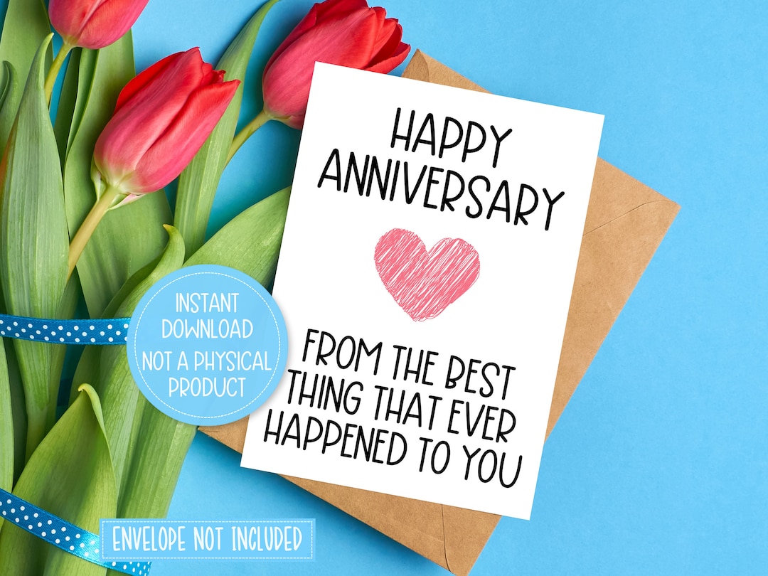 Anniversary Printable Card - Printable Anniversary Card for Husband ...