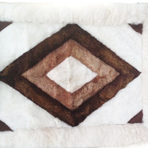Diamonds Alpaca Peru Rug Throw Wall Hanging Pillow