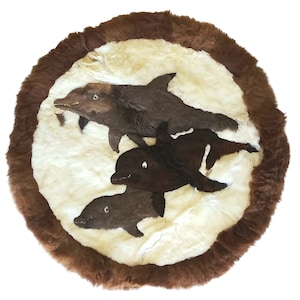 Dolphins Peru Rug Throw Wall Hanging Pillow