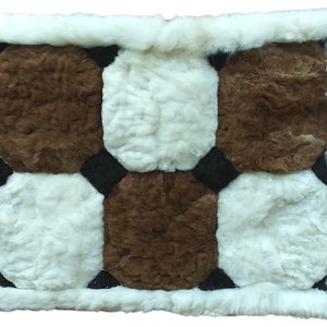 Large Puffs Alpaca Peru Rug Throw Wall Hanging Pillow
