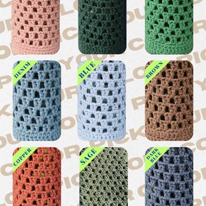Crochet Water Bottle Holder, Cell Phone Holder, Water Bottle Carrier, Crossbody Bag, Water Bottle Bag, Gifts for Her, pink crochet bag, water bottle sling,