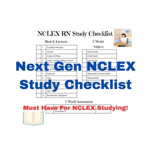NCLEX - Elenco di controllo per lo studio RN: Mark K & U World