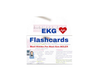 ECG Rhythm Note Cards in a PDF Format