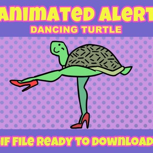 Animated Alert - Dancing Turtle