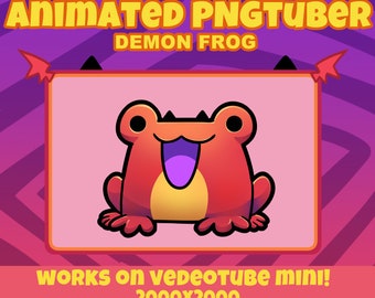 Animated PNGTuber - Demon Frog