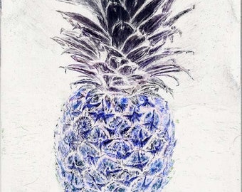 Blue Pineapple Note Cards