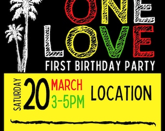 Uitnodiging voor verjaardagsfeestje voor één liefde