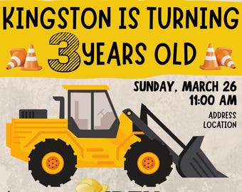 Uitnodiging voor het derde verjaardagsfeestje