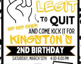 Legitieme uitnodiging voor verjaardagsfeestje TWEE