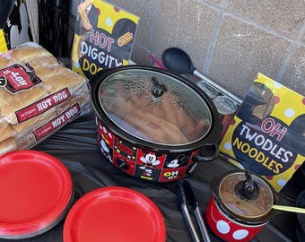 Afdrukbare borden Mickey Mouse-feest