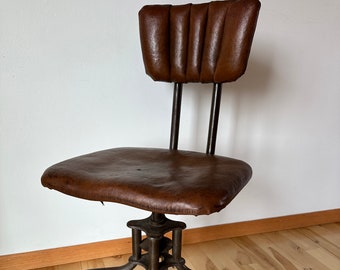 Vintage Sturgis Posture Chair Company Secretary Office Swivel Seat Adjustable