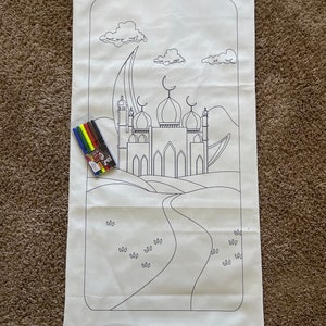 Kid Prayer Rug Coloring Activity