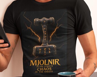 Thor's Hammer Viking T-Shirt: Mjolnir Norse Mythology Graphic Tee