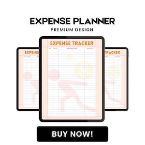 Printable Expense Tracker PDF – Daily Budget Sheet, Money Log Template, Weekly Spending Tracker & Personal Finance Planner Download