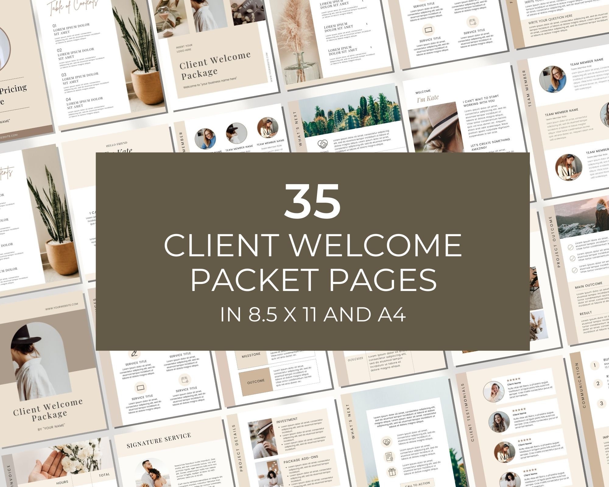 Client Welcome Packet Template New Client Service Guide - Etsy