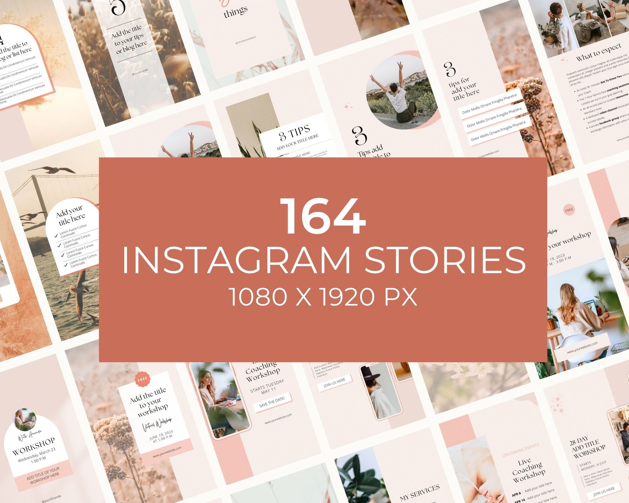 Coaching Instagram Posts, Canva Template, Life Coach Instagram Template ...
