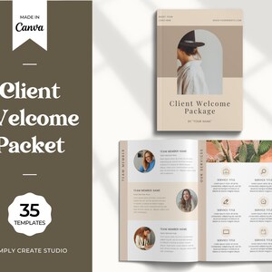 Client Welcome Packet Template, New Client Service Guide, Virtual Assistant, Coach Onboarding, Canva Template