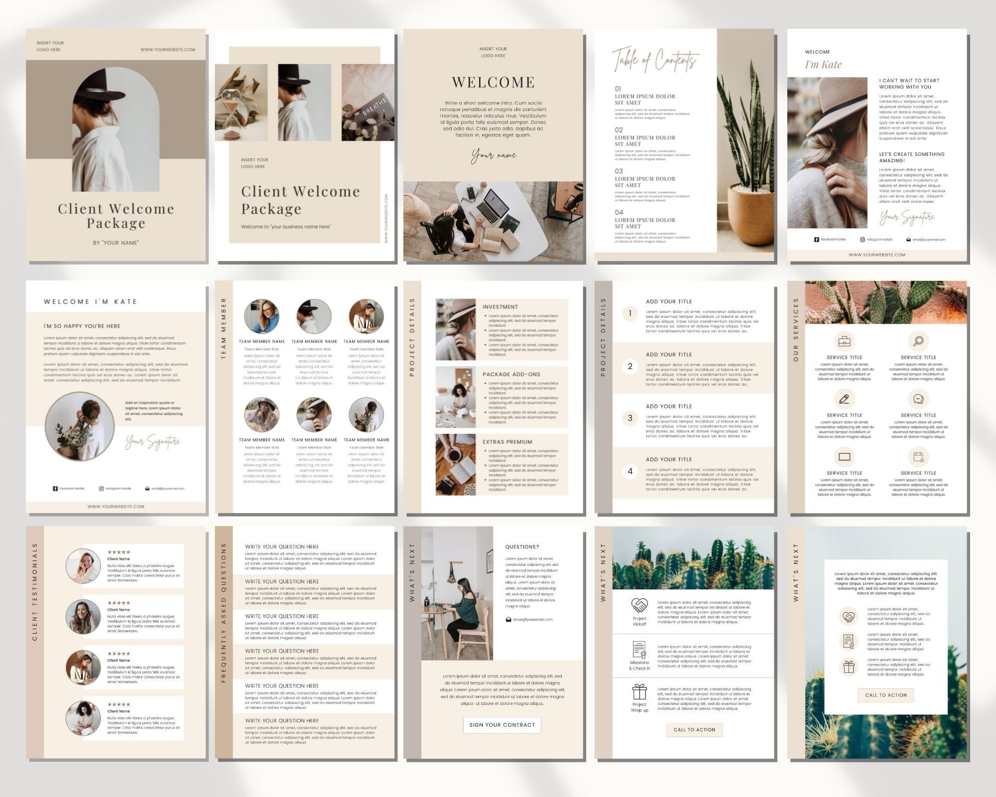 Example New Business Packet Client Welcome Packet Template New Client Service Guide - Etsy