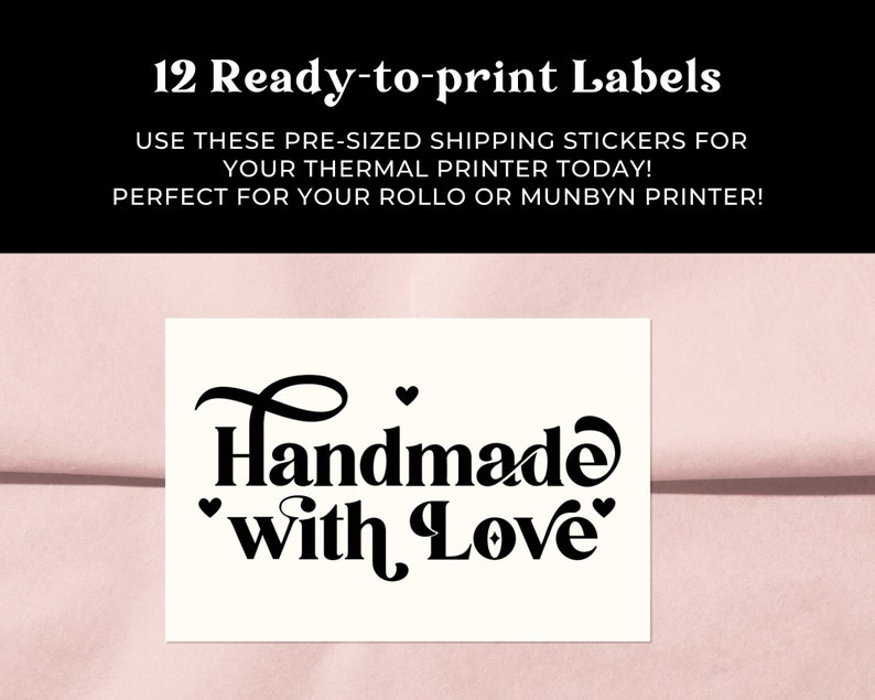 Thermal Labels for Small Business Owners Packaging Sticker Etsy