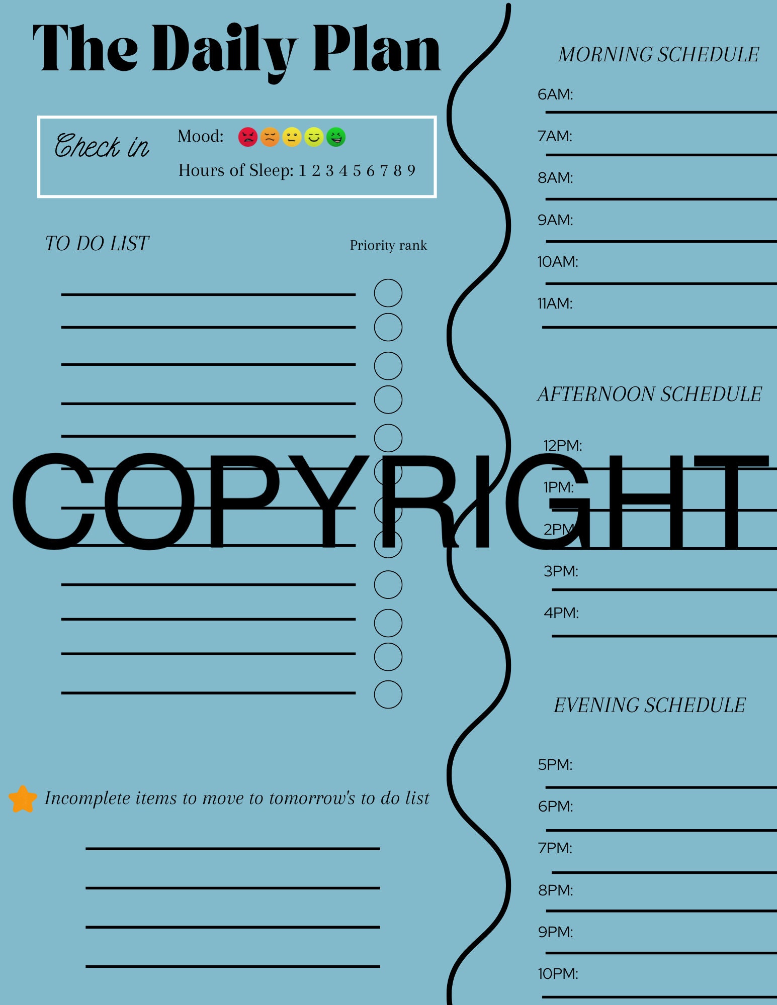 Adhd Daily Planner Therapist Design Etsy