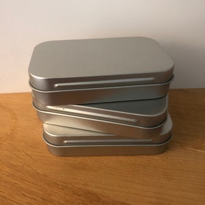 Hinged Mint Tin Altoid style, 3 inch