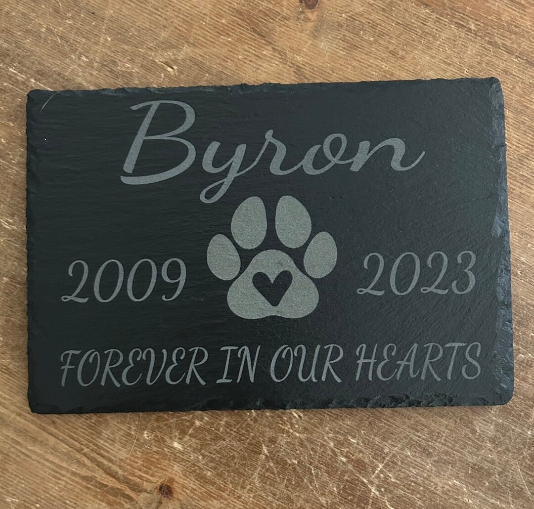 Personalized Pet Memorial Garden Slate,pet Loss Gift,memorial Plaque