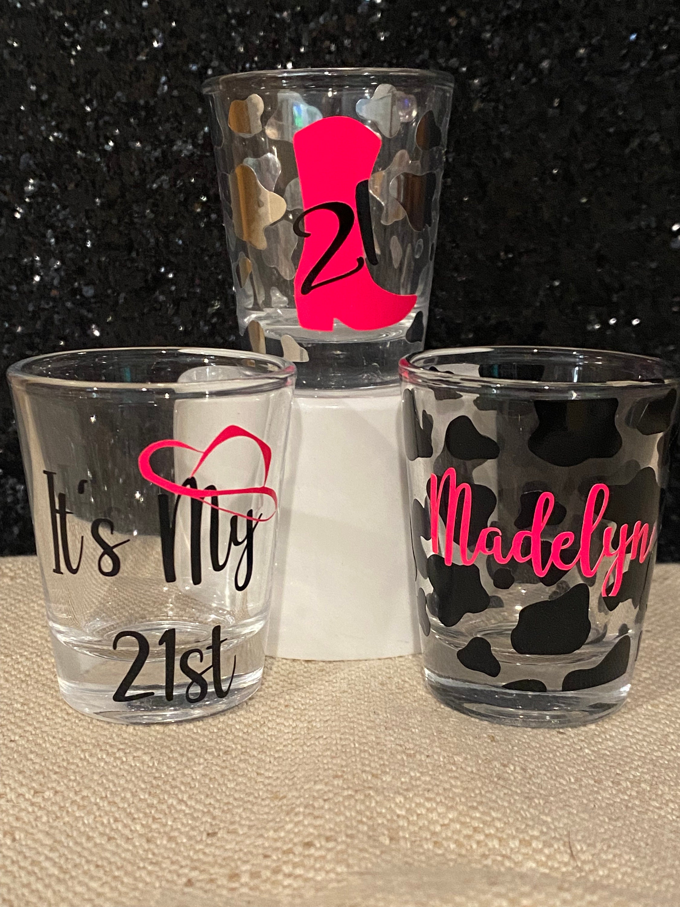 21st birthday shot glasses online