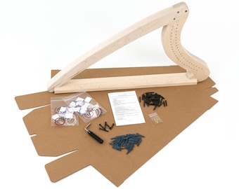 Dubbel gespannen harpset voor open haard