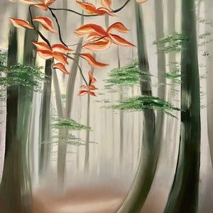 Nebliger Wald