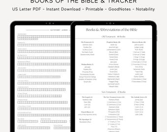 Catholic Bible Books Tracker: Printable GoodNotes Add-On (Digital Download)