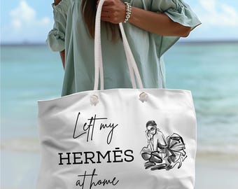 Authentic Vintage HERMES Fourre Tout Cotton PM Tote Bag