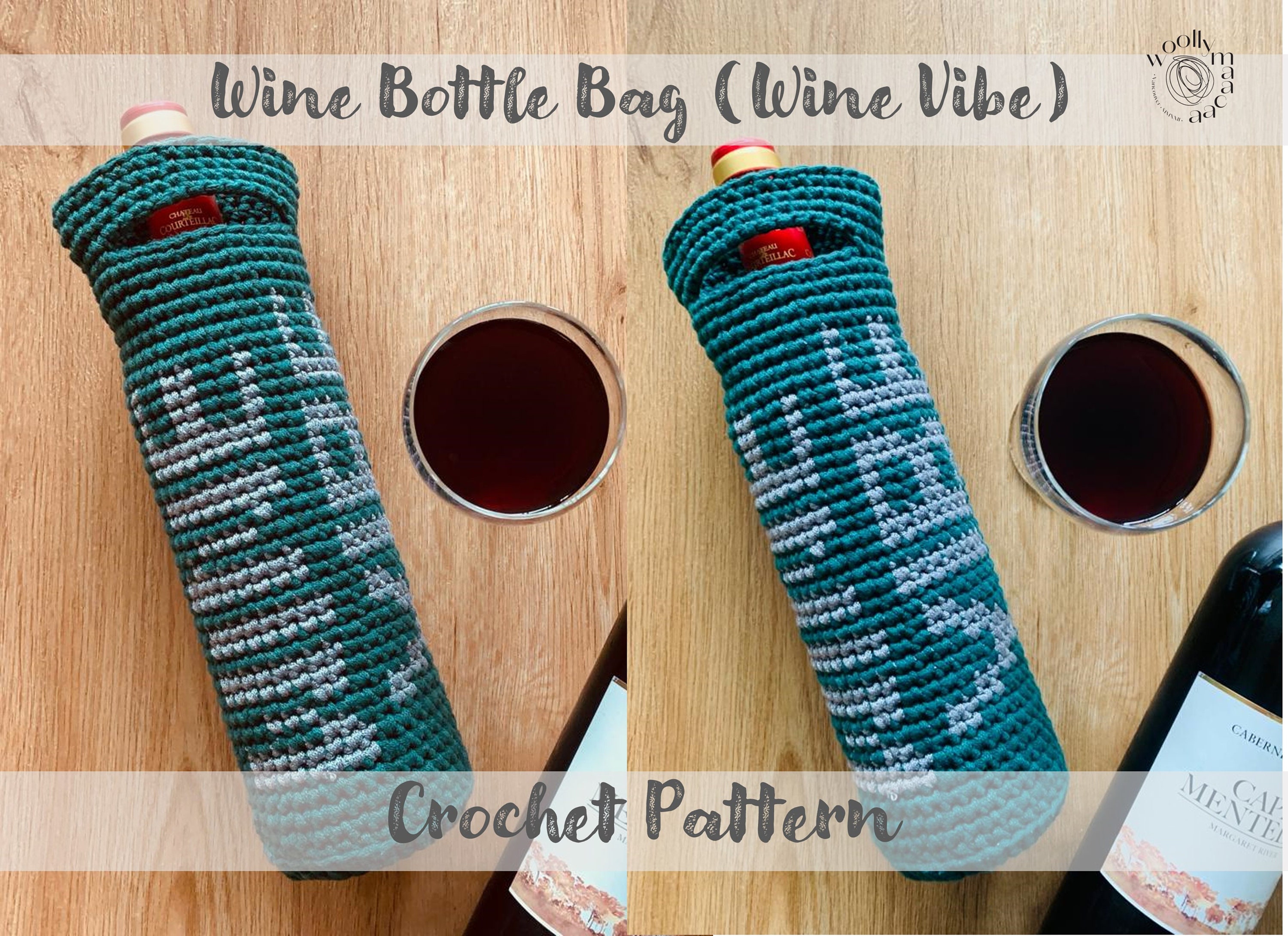 Crochet Wine Tote PDF Pattern, DIY Gift for Dad (digital Download) - Etsy