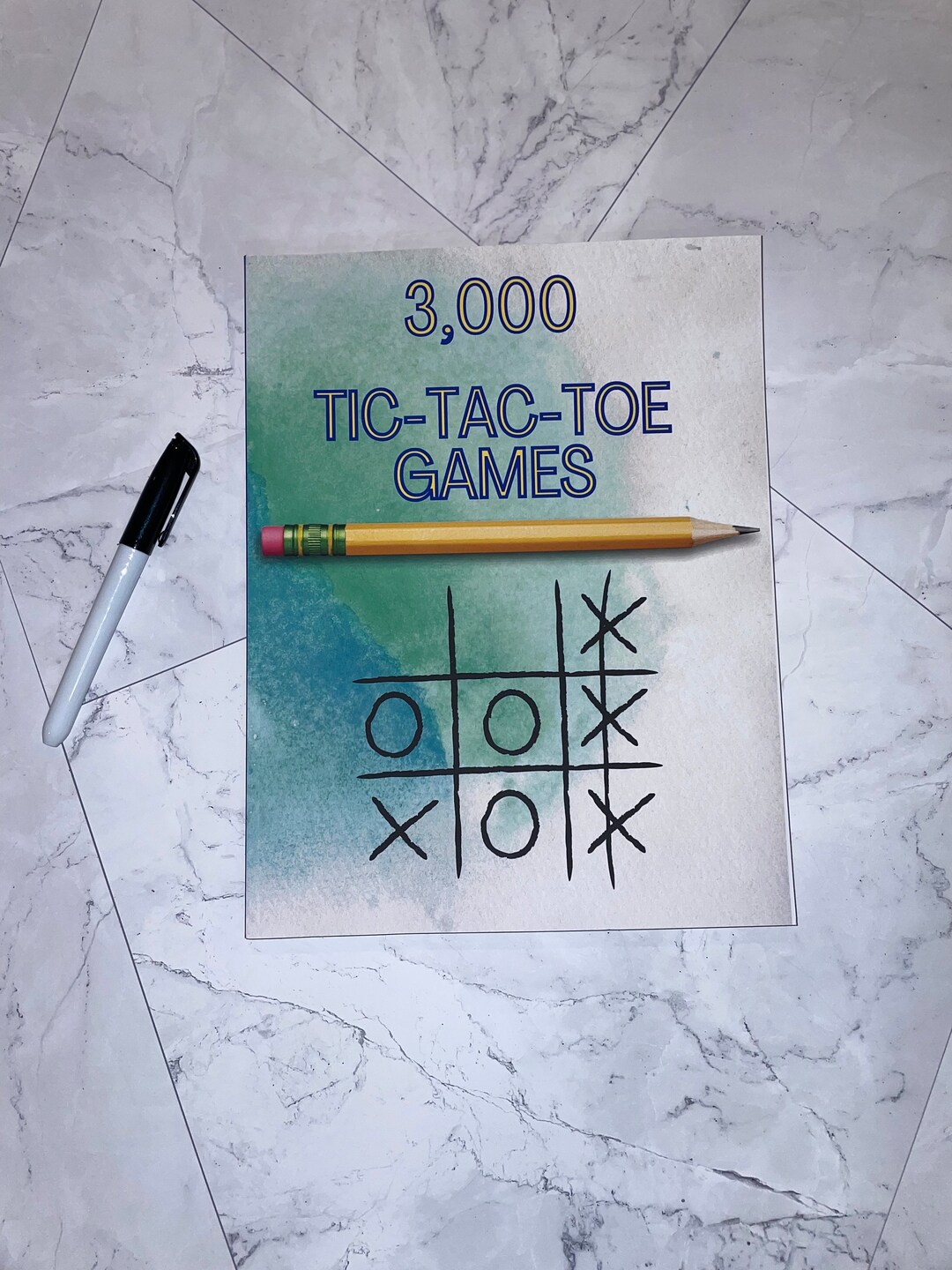 Tic Tac Toe Activity Book, Tic Tac Toe Game Book - Etsy