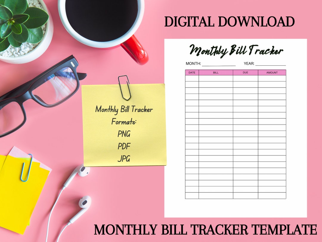 monthly-bill-tracker-template-printable-for-small-business-etsy