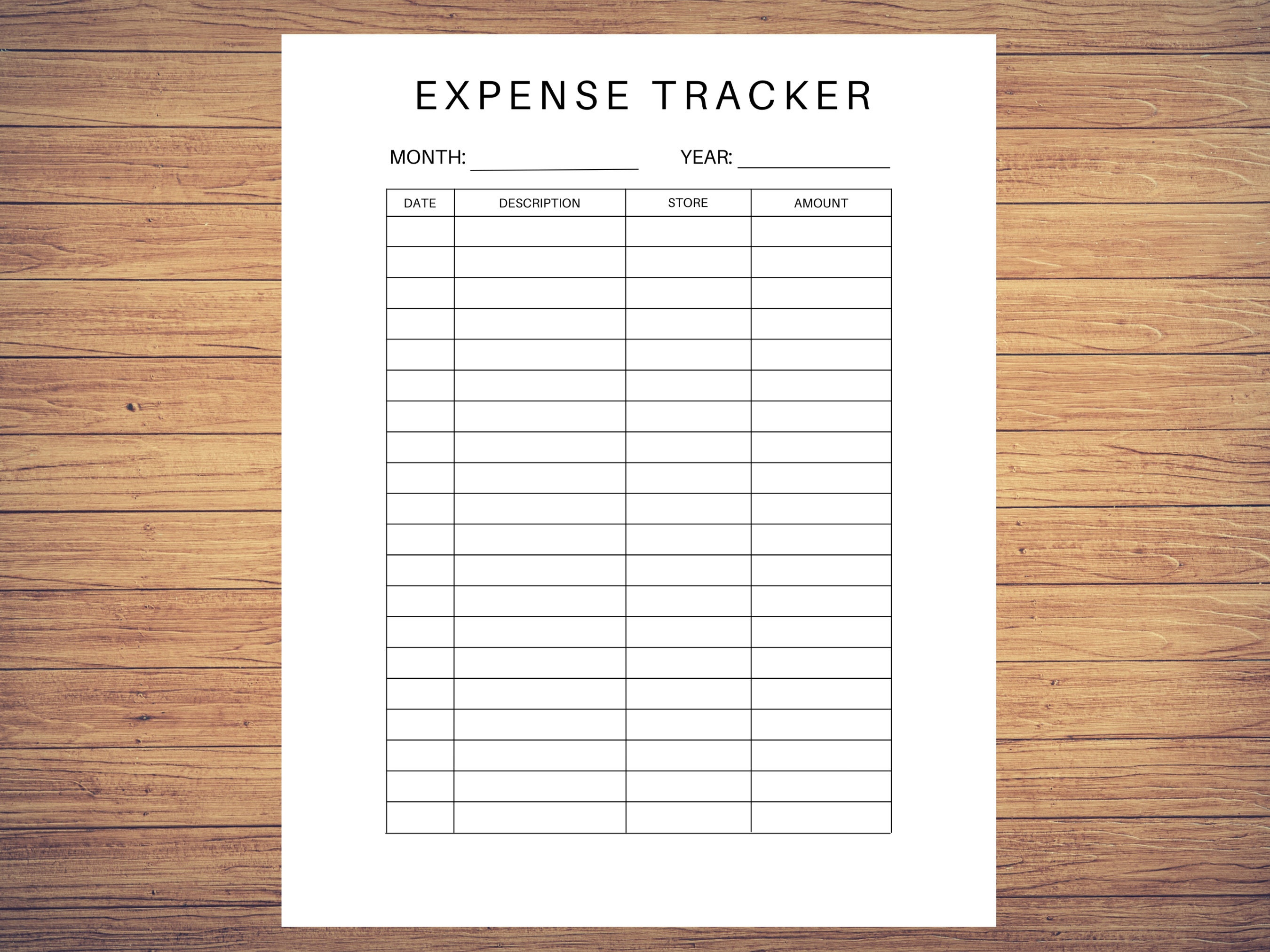 Small Business Expense Tracker Template, Money Tracking Printable ...