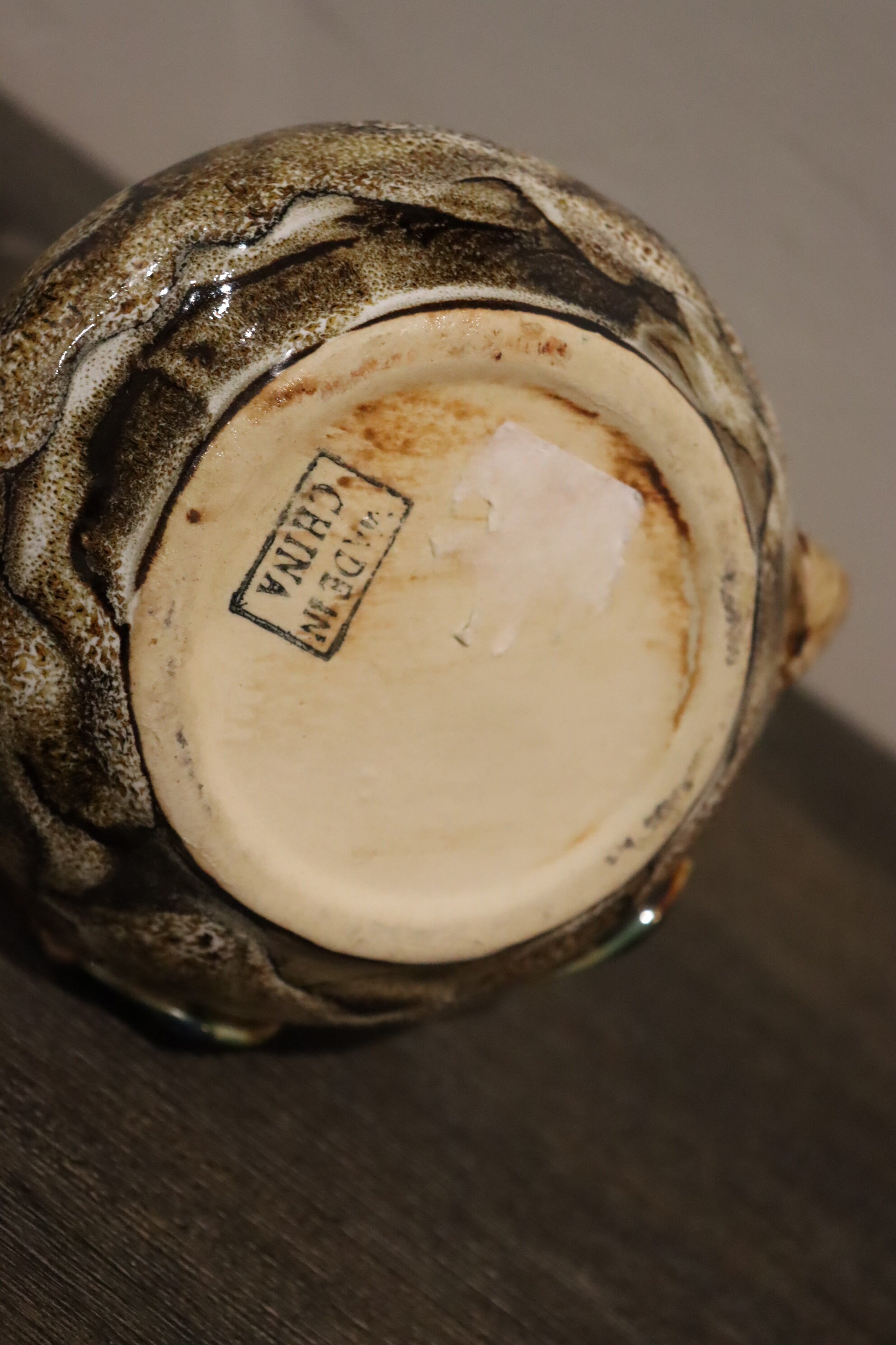 Vintage Ceramic Hand Painted Chinese Teapot With Branch Vine Etsy