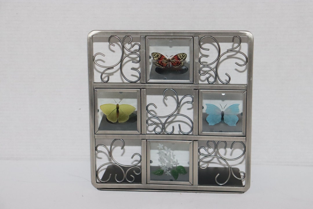 Partylite Metal Butterfly 3 Tealight Tier Candle Holder Home Etsy