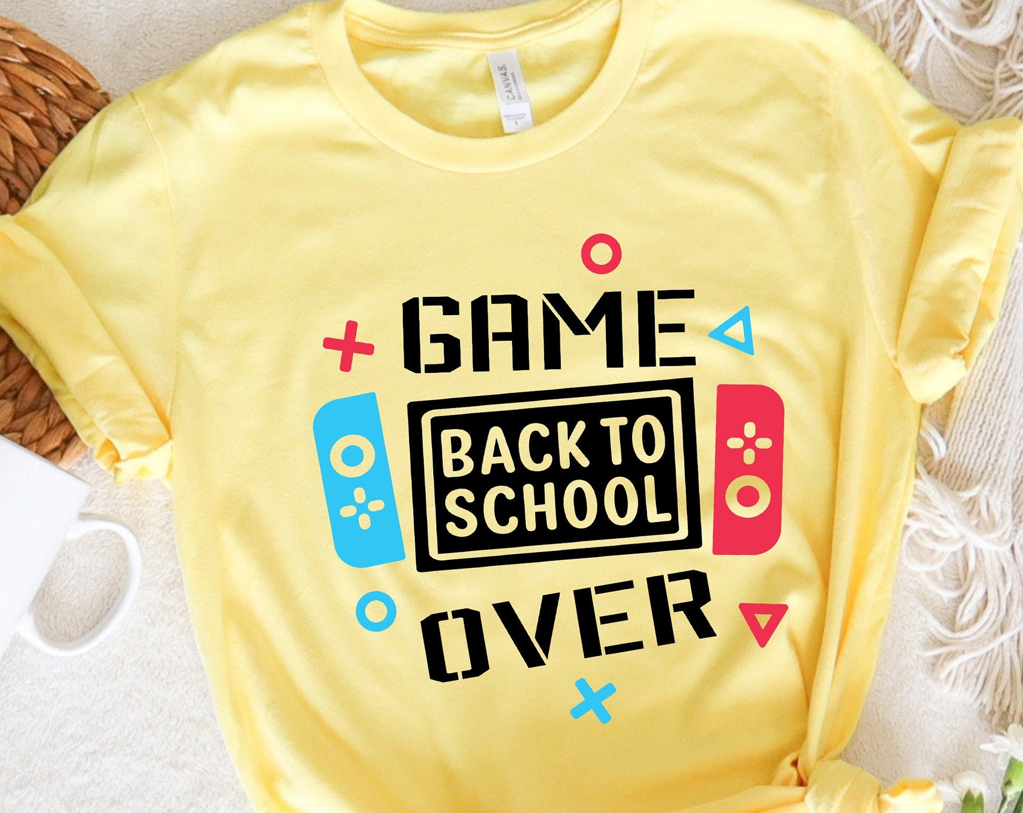 Discover Game Over Back To School Game Console Shirt