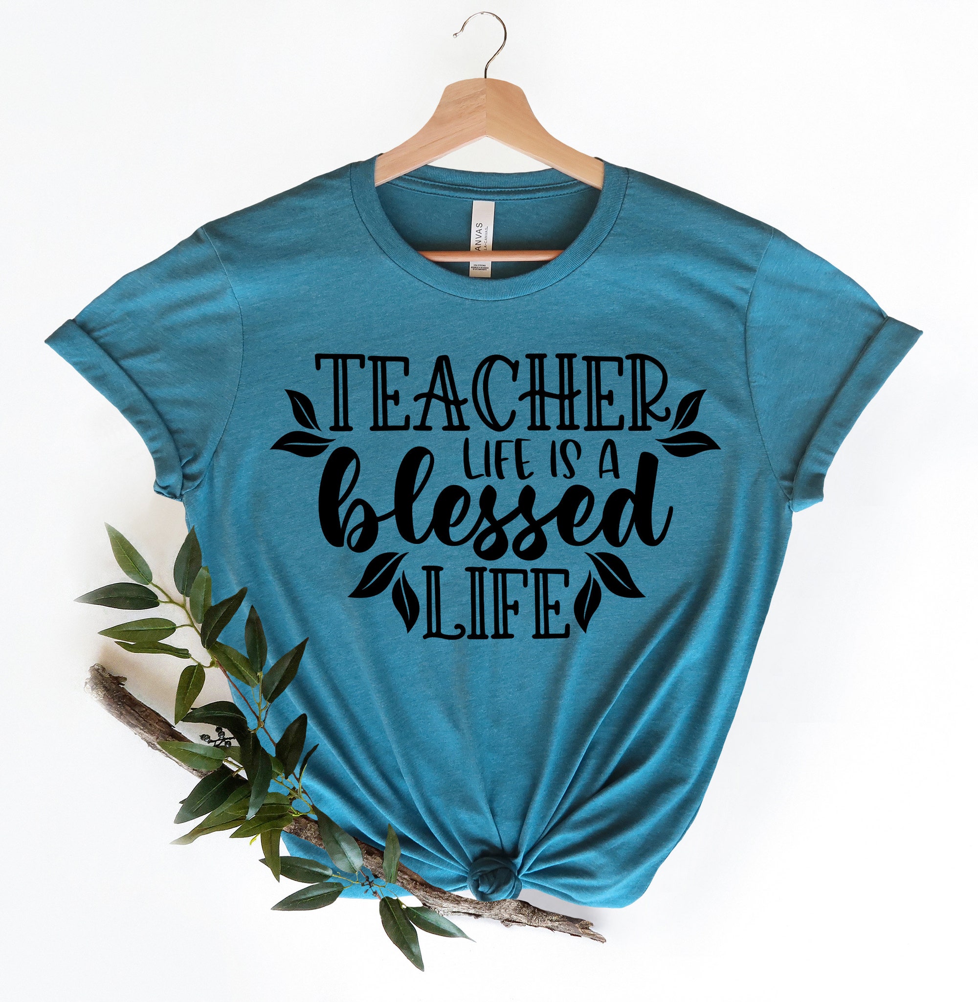Teacher Life Is A Blessed Life Teacher T-shirt