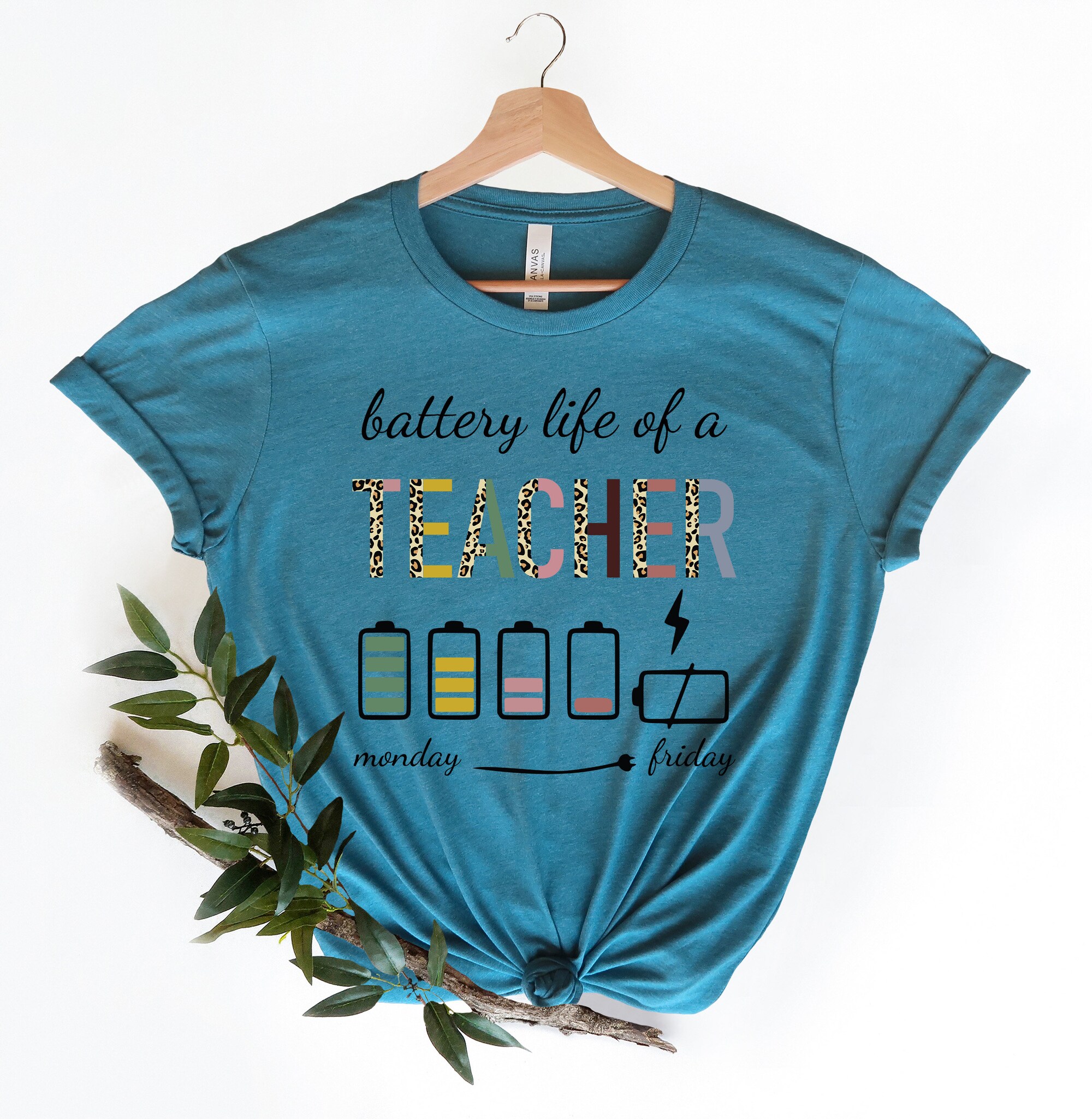 Battery Life Of A Teacher Teacher Gifts Teacher Life Shirt