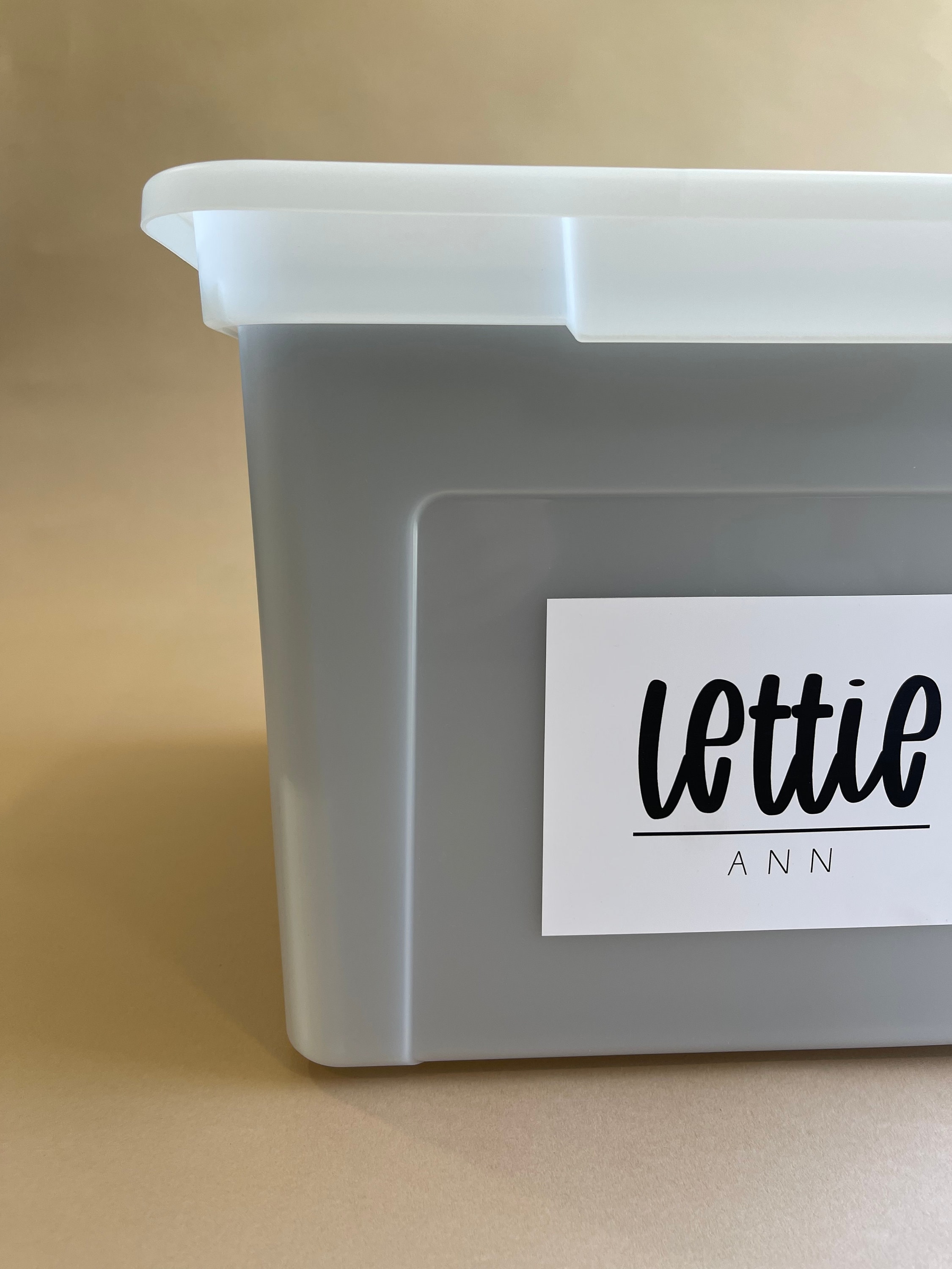 Milestone Life Box NAME DECAL ONLY | kids organization | pregnancy to adulthood. for life